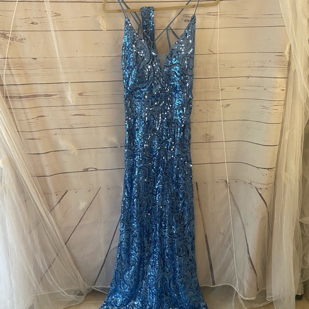 Long sequins dress